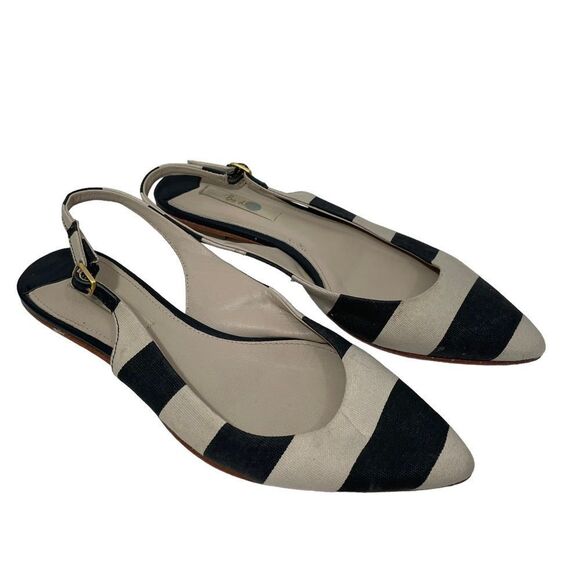 Boden Striped Pointed Toe Flats - Picture 1 of 6